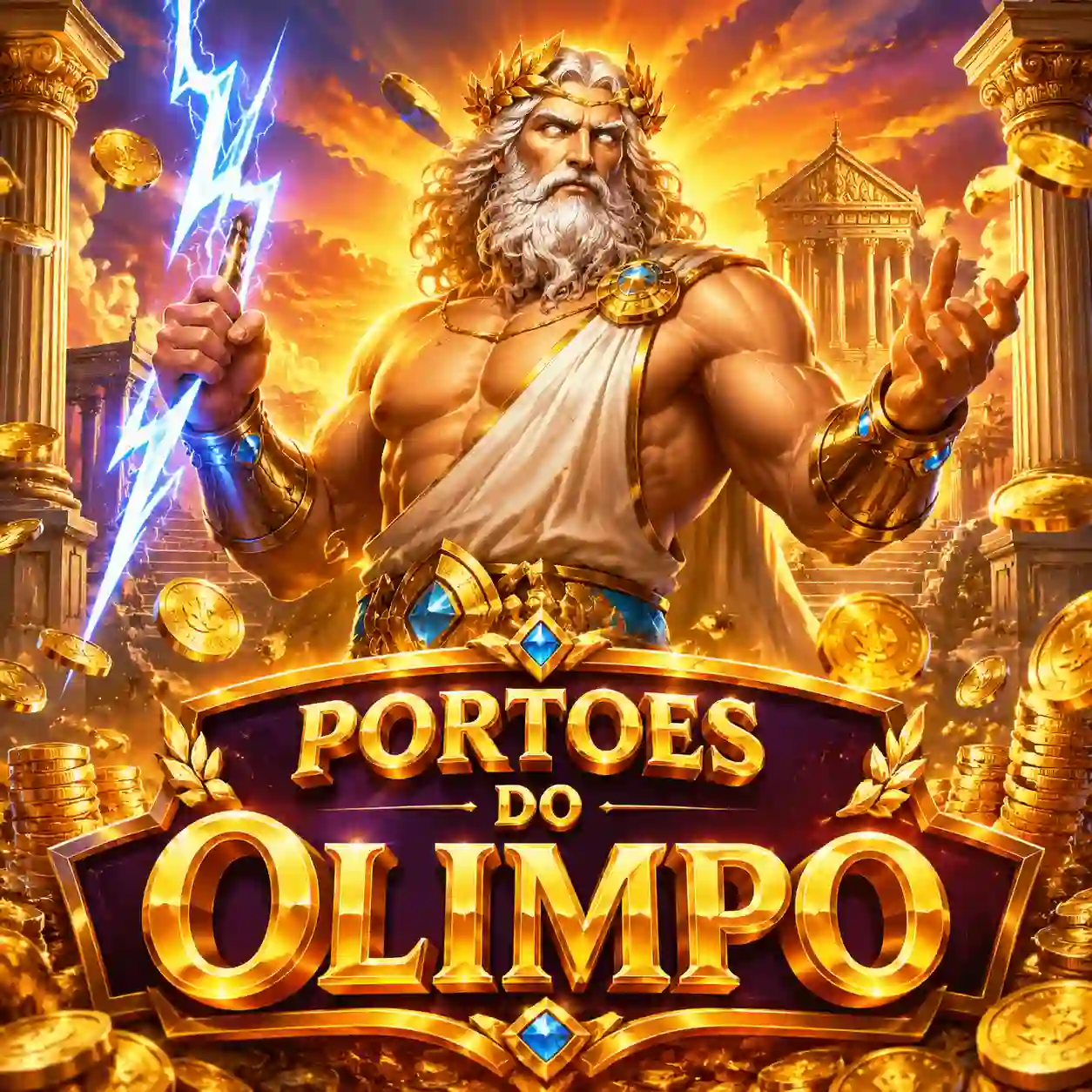 Slot mitológico com raios e multiplicadores