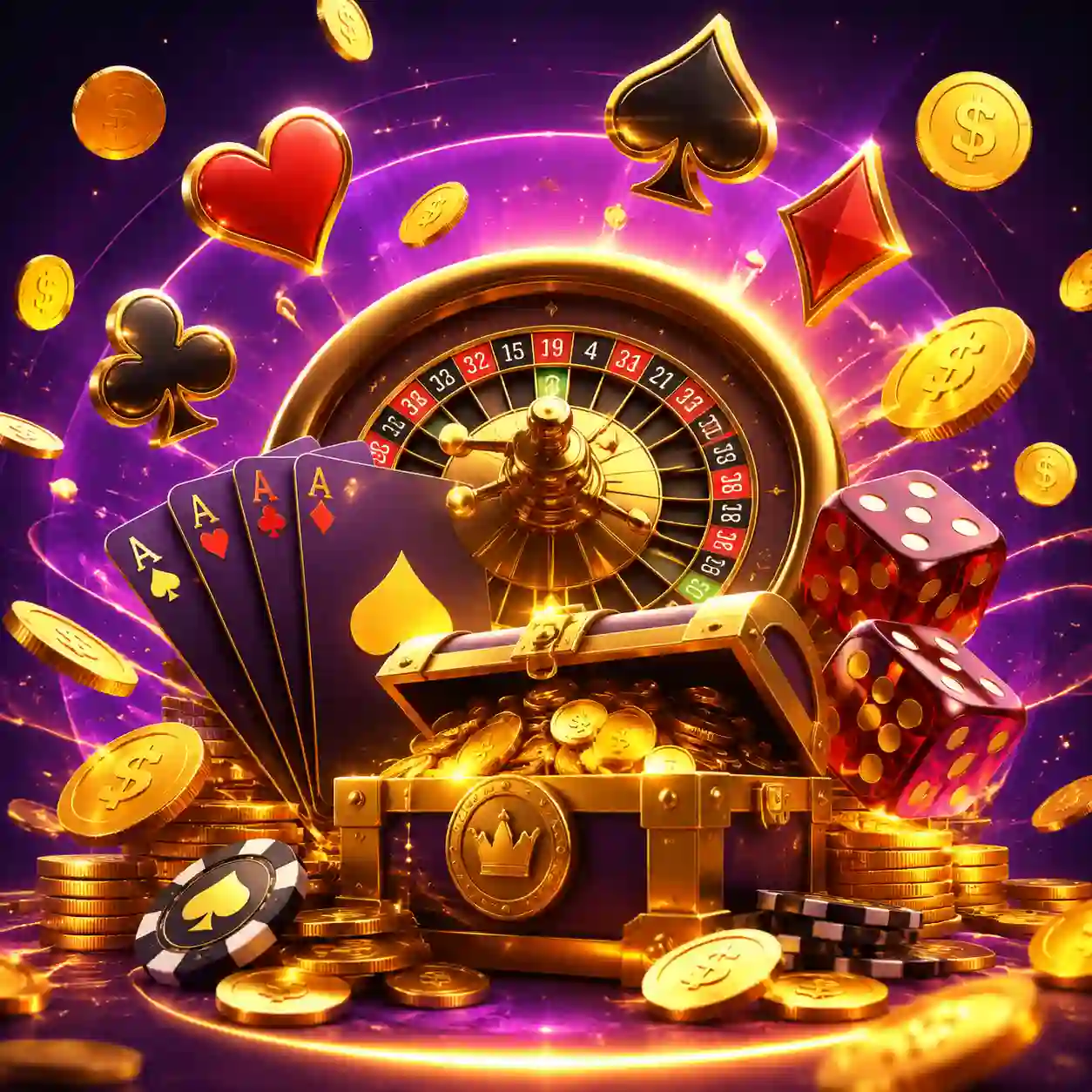 Fichas e cartas de poker Texas Hold'em sobre o feltro