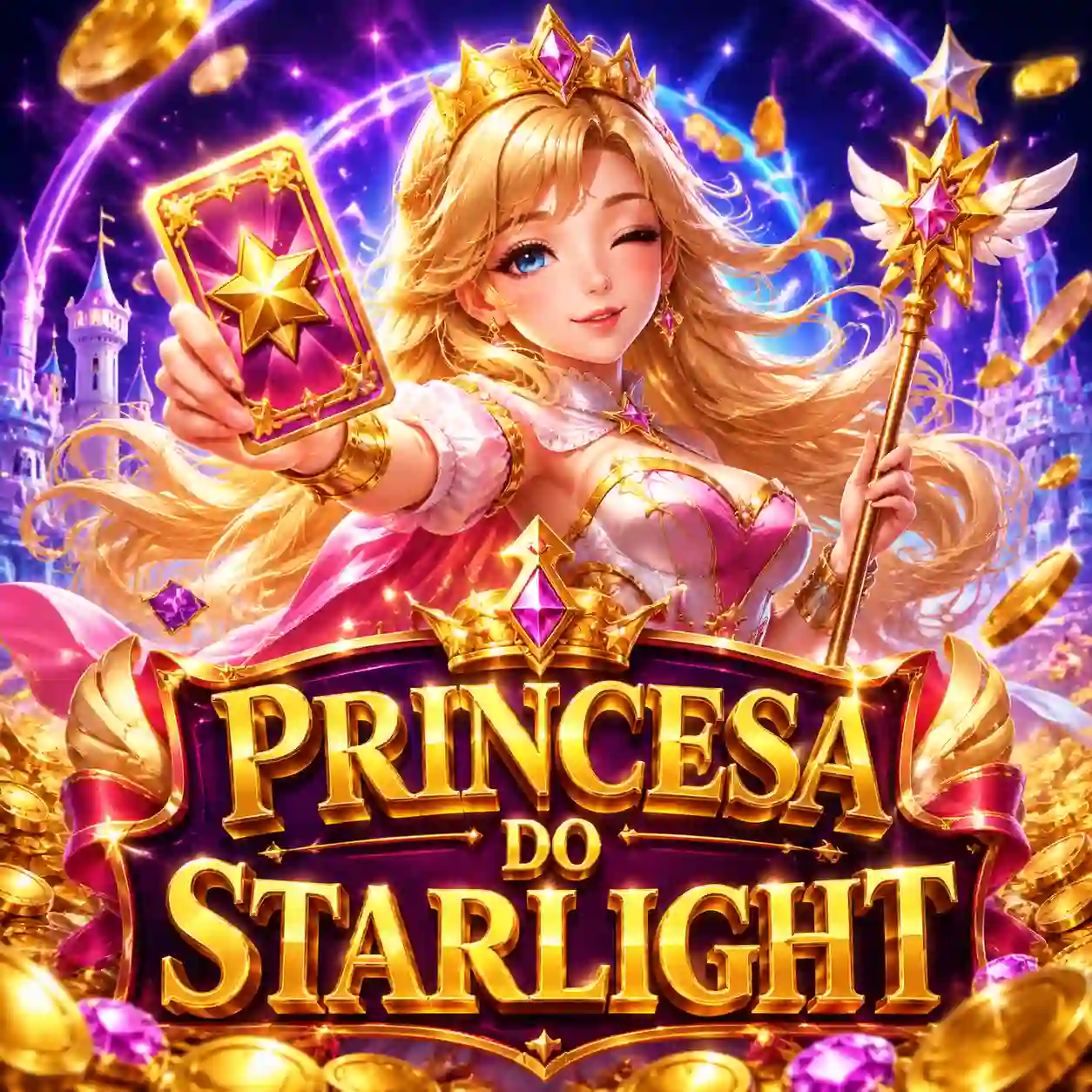 Slot de anime estelar com cascata